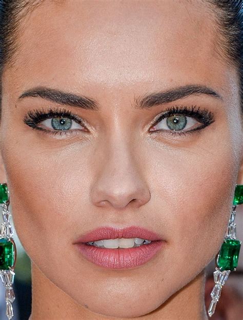 adriana lima eyes close up.